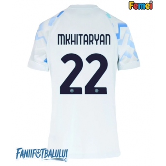Inter Milan Henrikh Mkhitaryan #22 Tricou Fotbal Replică 2025-26 Femei Deplasare